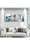 Signtouch Black Beige Grey Black White Gold Foil Wall Art Black Frame 30x40 cm - 2