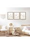 Signtouch Wildflower Pink Floral Nursery Framed Wall Art 3-Piece 50x70 cm - 2