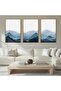 Signtouch Line Terracotta Geometric Wall Art 3-Piece Black Frame 40x60 cm - 3
