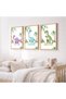 Signtouch Dino Safari Preschool Wall Art 3-Piece Natural Wood Frame 50x70 cm - 2