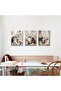 Signtouch Rustic White Daisy Floral Wrap Framed Wall Art 3-Piece 40x60 cm - 3