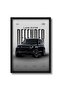 Signtouch Land Rover Defender 110 V8 Automotive Wall Art Outer Frame 40x60 cm