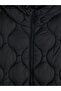 Ozmarka New Season Black Hooded Quilted Women's Puffer Vest - 3