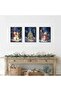 Signtouch Winter Snowman Landscape Wrap Framed Canvas Wall Art Set of 3 40x60 cm - 5