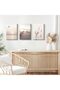 Signtouch Sea View Sunset Wrap Framed Canvas Wall Art Set of 3 40x60 cm - 4