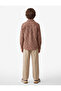 Cotton Long Sleeve Classic Collar Plaid Shirt with Pockets - 3