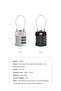 Zinc Alloy Steel Cable Tsa Combination Suitcase and Travel Security Lock |   International Tsa Icon - 8