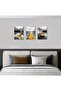 Signtouch Mountains Lake Boat Wrap Framed Canvas Wall Art Set of 3 30x40 cm - 4
