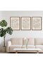 Signtouch Boho Botanical Floral Wildflower Framed Wall Art 3-Piece 40x60 cm - 7