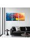 Signtouch Sun Abstract Motivational Landscape Framed Wall Art 3-Piece 40x60 cm - 4