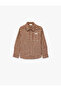 Cotton Long Sleeve Classic Collar Plaid Shirt with Pockets - 4