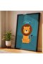 Signtouch Jungle Safari Animal Nursery Wall Art 3-Piece Black Frame 40x60 cm - 4