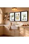 Signtouch Sage Green Tableware Canvas Wall Art Set of 3 Outer Frame 40x60 cm - 5