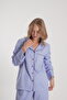 Women's Thin Striped Pajamas Set - 5