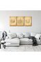 ALAYRA Ayatul Kursi Calligraphy Unframed Islamic Wall Art 3-Piece 60x80 cm - 3