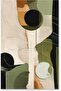 Signtouch Beige Black Geometric Floral Wrap Framed Wall Art 3-Piece 40x60 cm - 2