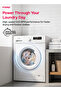 6 KG Front Load Washing Machine 1200 RPM BLDC Inverter Motor 11 Menus LED Display WM0600JFS - 2