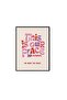 Signtouch Taylor Lyrics Music Canvas Wall Art Black Outer Frame 40x60 cm