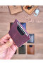 Pull-Out Card Holder Business Card Holder Genuine Leather 2155 - 4