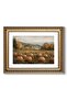 Signtouch Pumpkin Field Autumn Vintage Fall Wall Art Gold Frame 40x60 cm