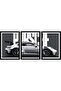 Signtouch Racing Car Wall Art Set of 3 Outer Frame 40x60 cm