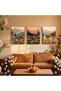 Signtouch Vintage Flowers Bloom Floral Canvas Wall Art Gold Outer Frame 30x40 cm - 2
