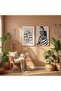 Signtouch Black White Geometric Wall Art 2-Piece Natural Wood Frame 50x70 cm - 4