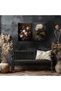 Signtouch Vintage Dark Floral Wrap Framed Canvas Wall Art Set of 2 40x60 cm - 2