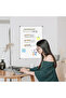 Double-Sided White Board,45 x 60cm Dry Erase Board Magnetic Whiteboard for Wall,Hanging Mounted Whiteboard Silver Aluminium Frame for Home,School,Office,Kitchen - 5