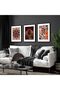 Signtouch Neutral Floral Beige Cream Black Wall Art 2-Piece Black Frame 40x60 cm - 2