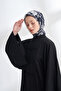 Garden Melody Patterned the Tencel Edit Scarf - Black - 3