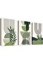 Signtouch Abstract Geometric Black Brown Wall Art 3-Piece Outer Frame 40x60 cm