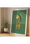 ALAYRA Jungle Safari Animal Kids Wall Art 3-Piece White Frame 60x80 cm - 3