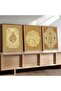 Signtouch Arabic Calligraphy Hotel Islamic Wall Art 3-Piece Outer Frame 30x40 cm