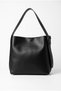 Women's Black Color Large Size Tote Bag Large Volume Shoulder Bag - 3
