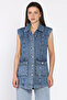 Women's Double Pocket Jean Denim Vest