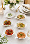 Set of 6 Porcelain Bowls with Handles – Serving Bowls for Snacks, Appetizers, Salads and Breakfast 15cm - 2