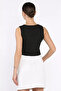 Women's Front-Tie Lined Linen Vest - 4
