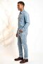 Western Men's Denim Shirt --Blue-- - 6