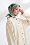 وشاح FLORAL MUSE بنمط THE TENCEL EDIT - أخضر كتان - 3