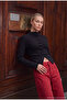 Women's Black W6-1 Buttoned Design Knitwear Cardigan - 2