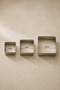 Metal 3-Cavity Square Cookie Cake Mold Square Shape Pastry Dessert Baking Mold Kw-3338 - 3