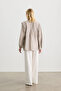 Brown Ribbed Detail Bluz - 5