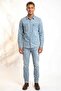 Western Men's Denim Shirt --Blue-- - 5