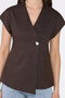 Women's Lined Single Button Vest - 4