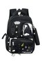 Imported Luxury Orthopedic Backpack with Pen Holder 26904 Primary School Middle School Bag Black - 4
