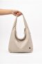 Lyra Beige Technical Fabric Women's Shoulder Bag