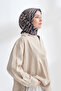 Nomadic Lines Desen the Tencel Edit Scarf - Navy Blue - Beige - 3