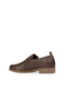 Brown Leather Women's Flat Shoes - 5