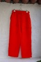 Pomegranate Flower Pocketed, Sewn, Elastic and Tied Waist Casual Muslin Woven Trousers 100 65 - 2